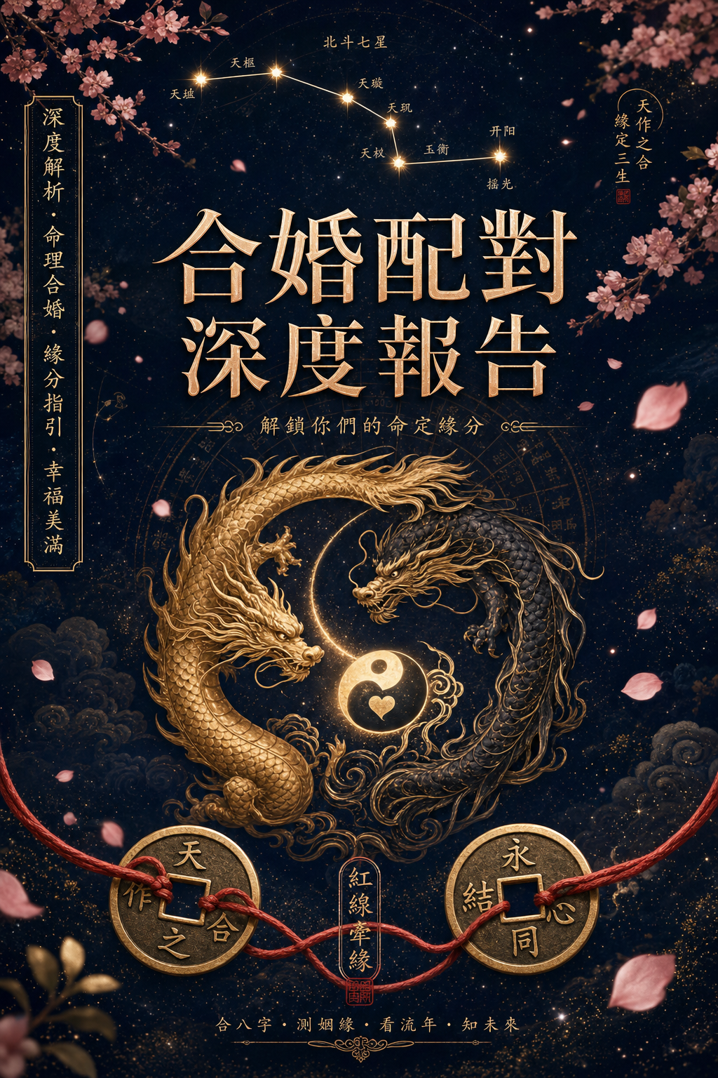 合婚配對深度命盤報告書封面